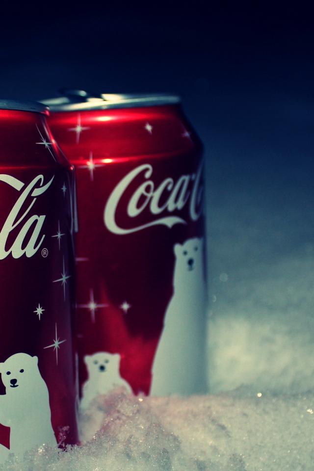Кока-Кола на снегу