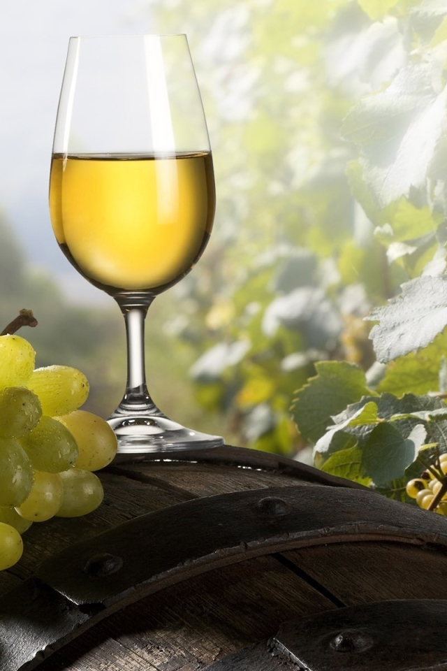 Бокал виноградного вина