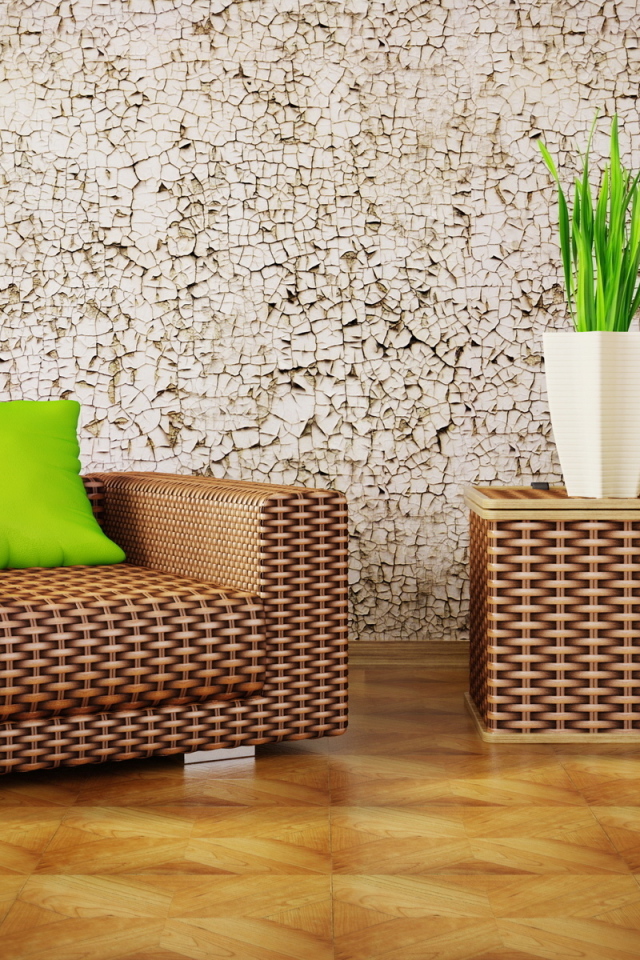 Кресло и сундук