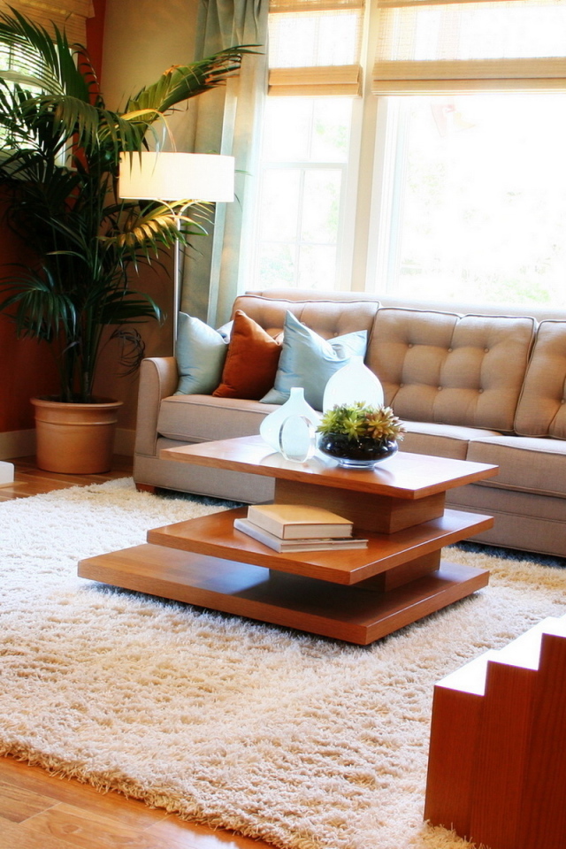 Гостинная с камином