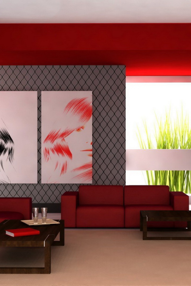 Прямоугольный стиль комнаты