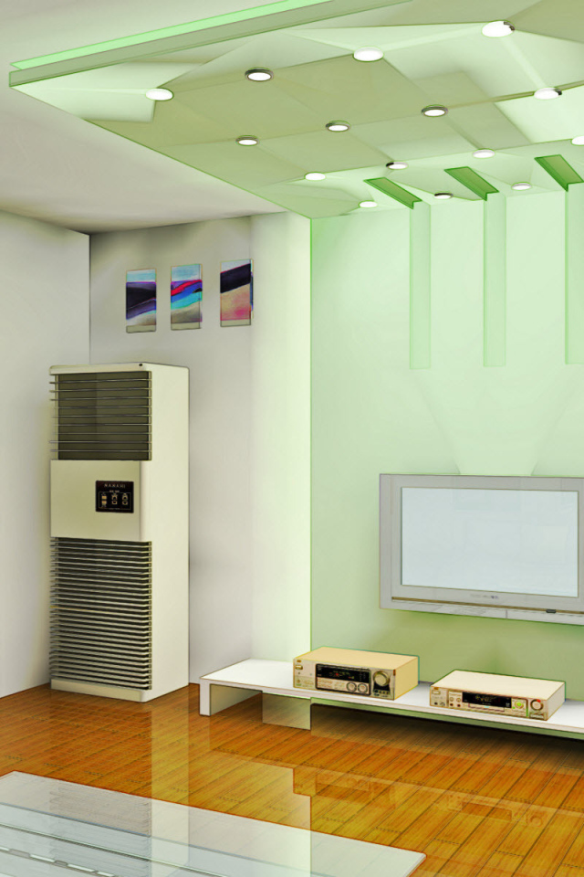 Комната в зеленых тонах