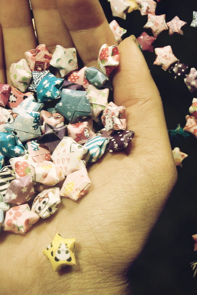 Сердце из звездочек