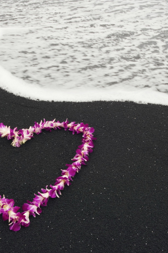 Сердце из цветов