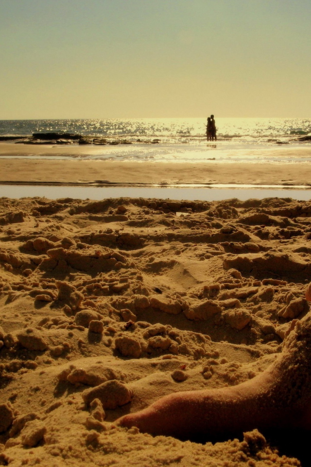 Ножки в песке