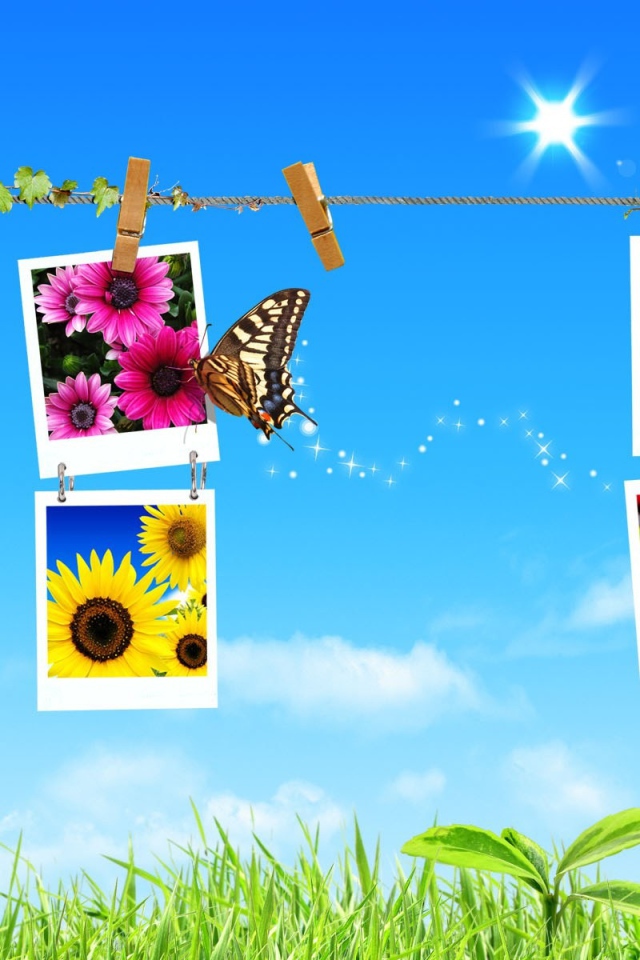 Весенний коллаж