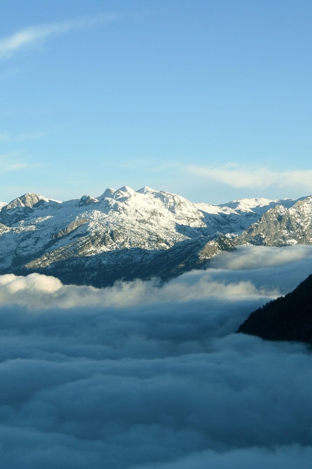 Туман у подножия гор