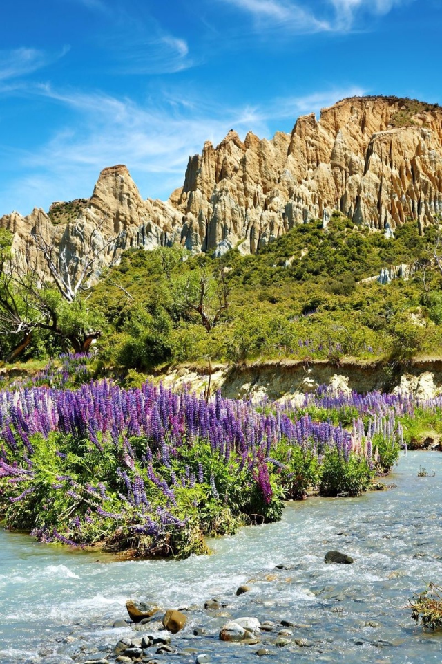 Скалы и речка