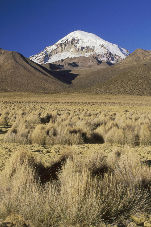 Снежная вершина в пустыне