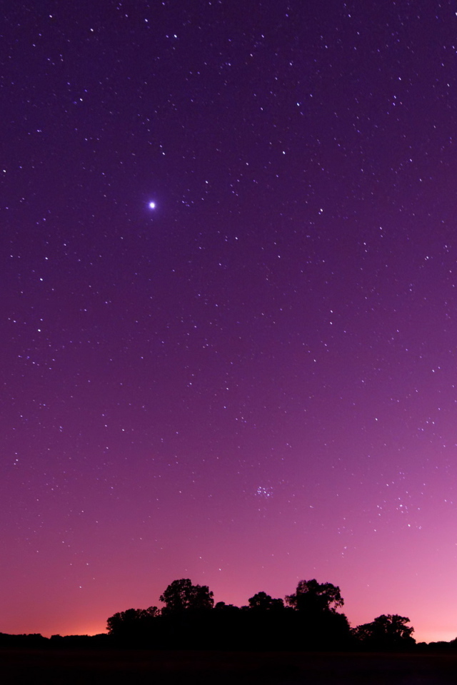 Фиолетовое небо