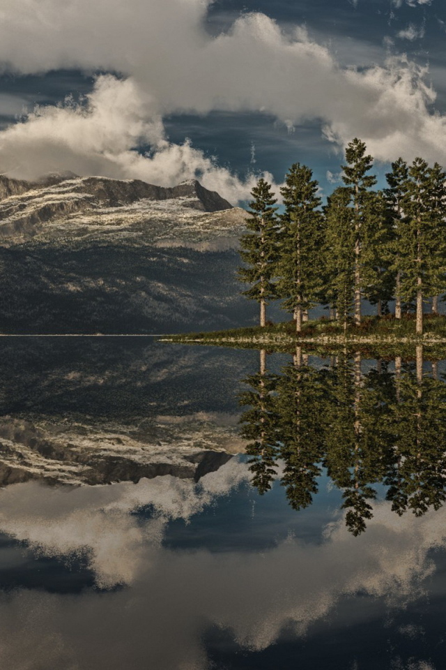 Островок на озере