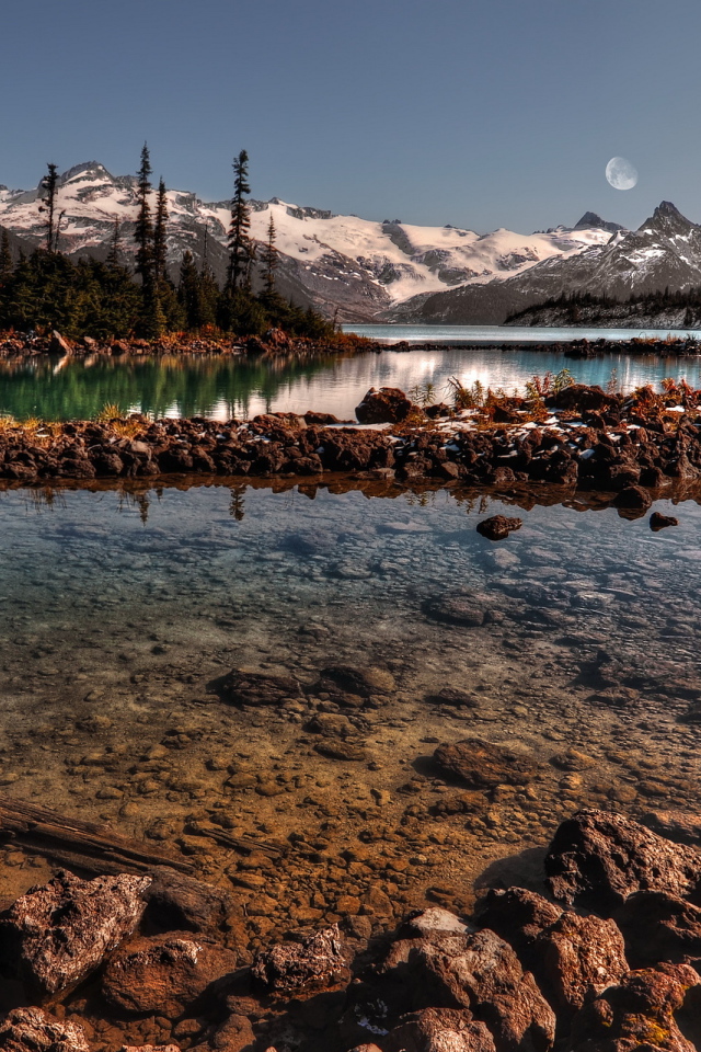 Река среди гор