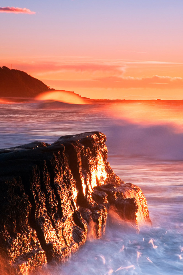 Закат на море