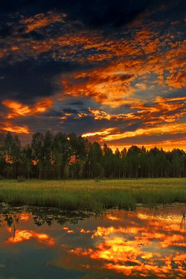 Огненный закат