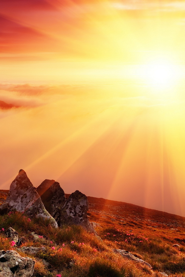 Закат в горах