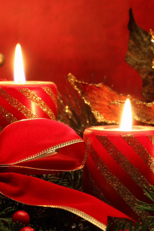 Свечи и бант