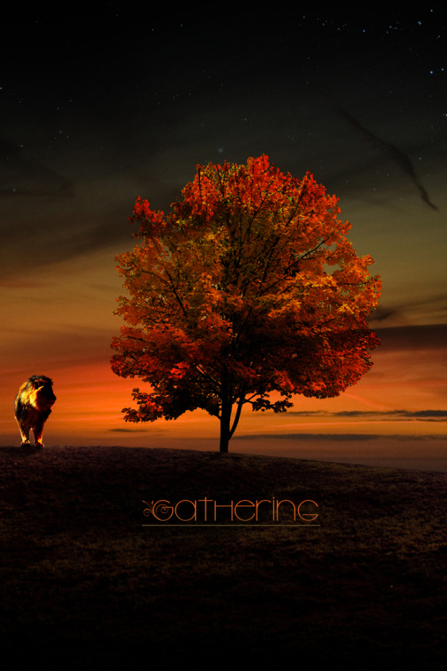 Львы у дерева жизни