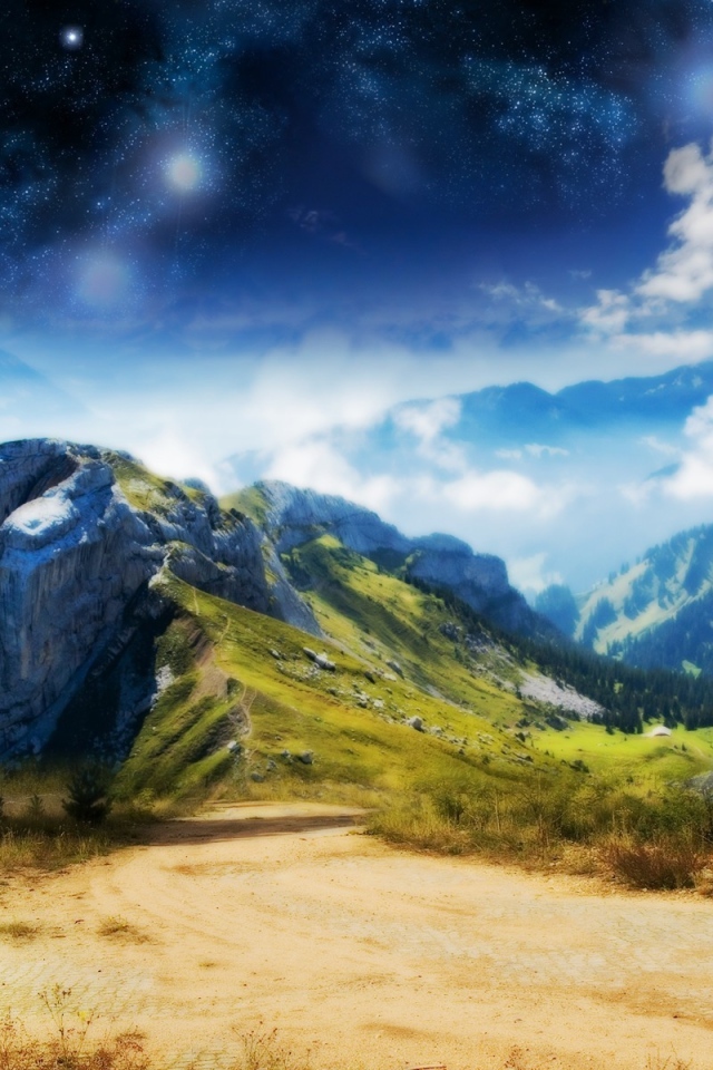 Горы и самолет