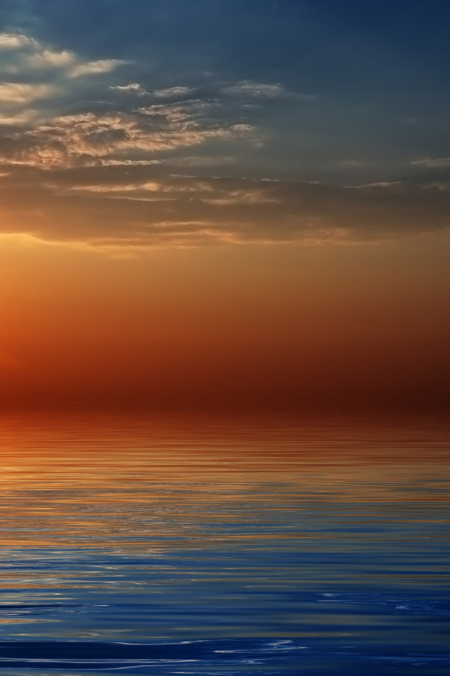 Закат над морем