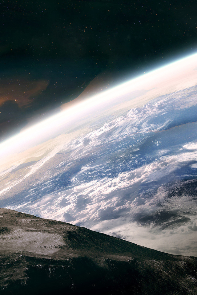 Космонавт на поверхности