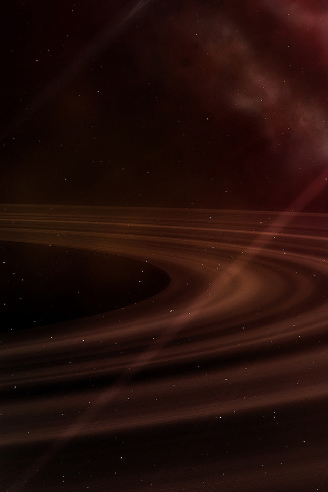 Огромная планета с кольцами