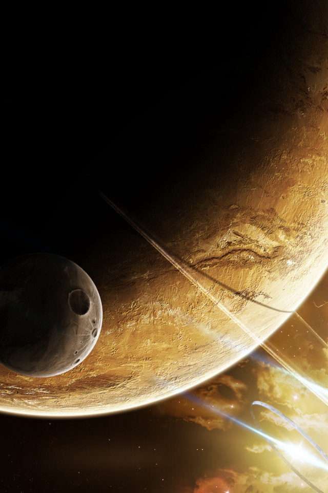 Планета и спутник