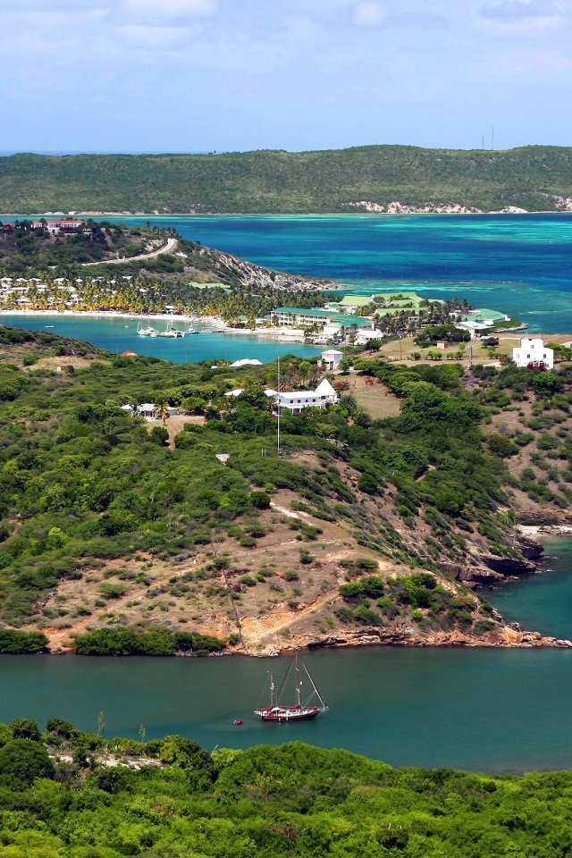Вид на Антигуа