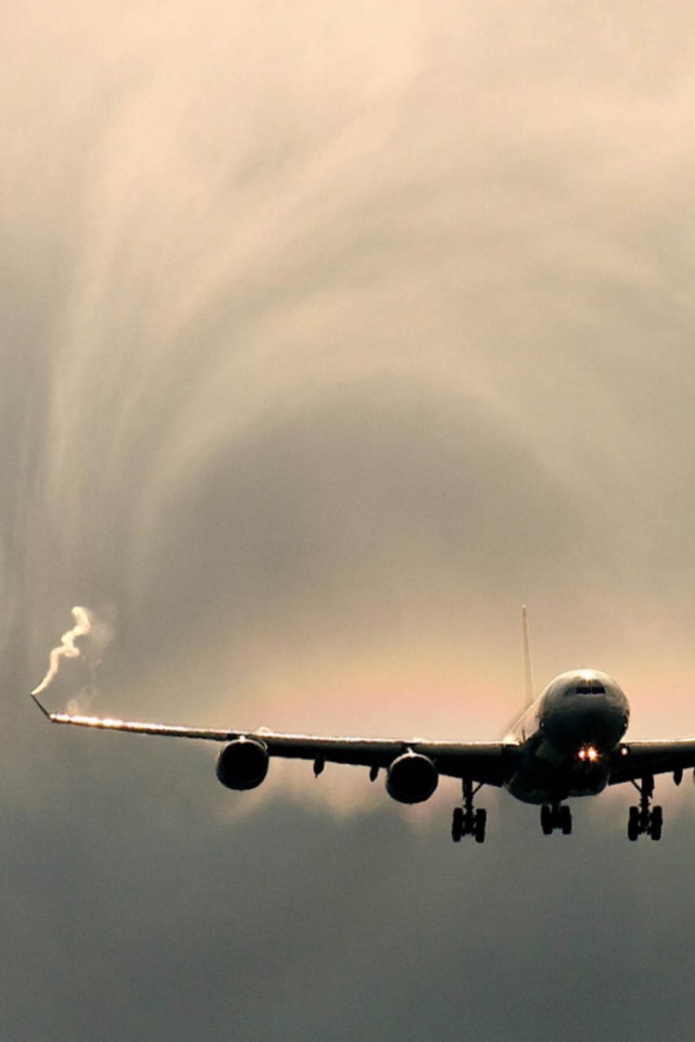 Воздушнын вихри от самолета