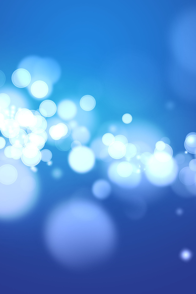 Блики на синем фоне