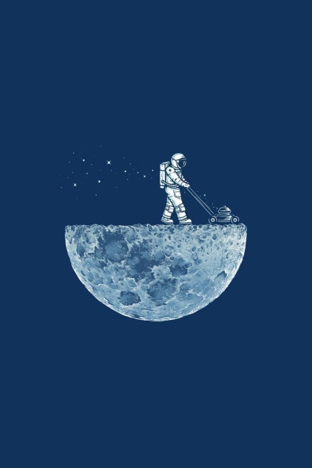 Космонавт на луне