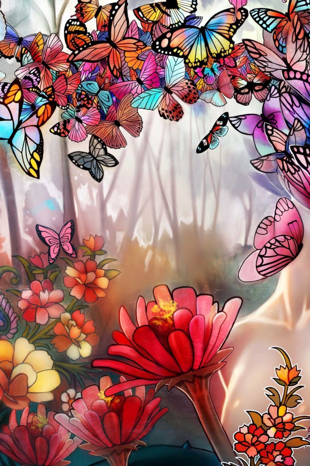 Девушка из бабочек