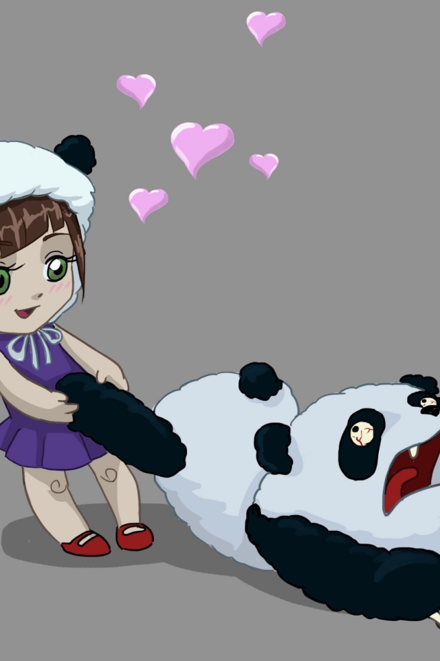 Девочка и панда