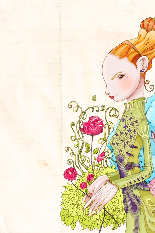 Дама с розами