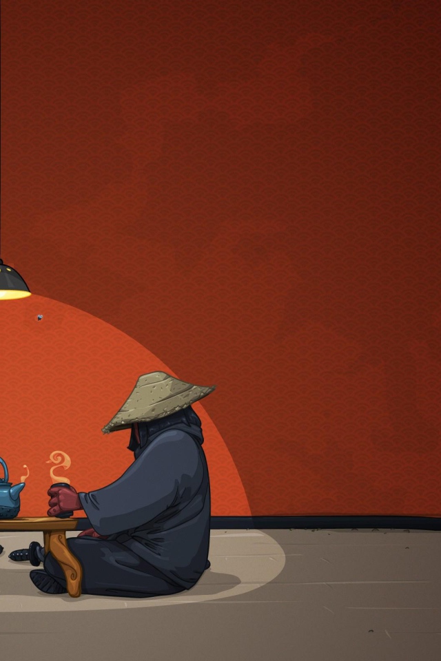 Чайная церемония с обезьяной