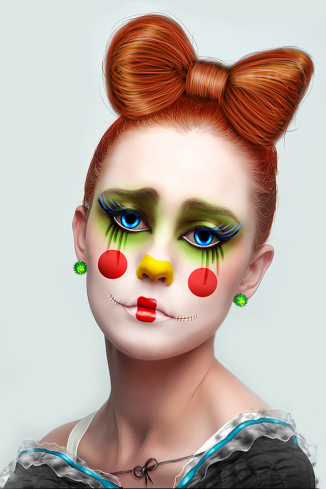 Девушка клоун