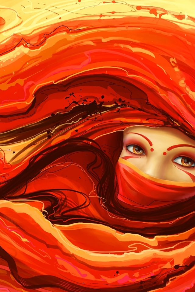 Девушка в платке