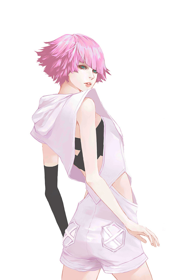 Розовые волосы