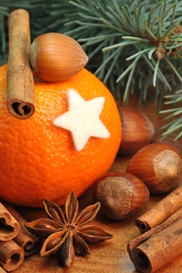 Апельсин и орешки