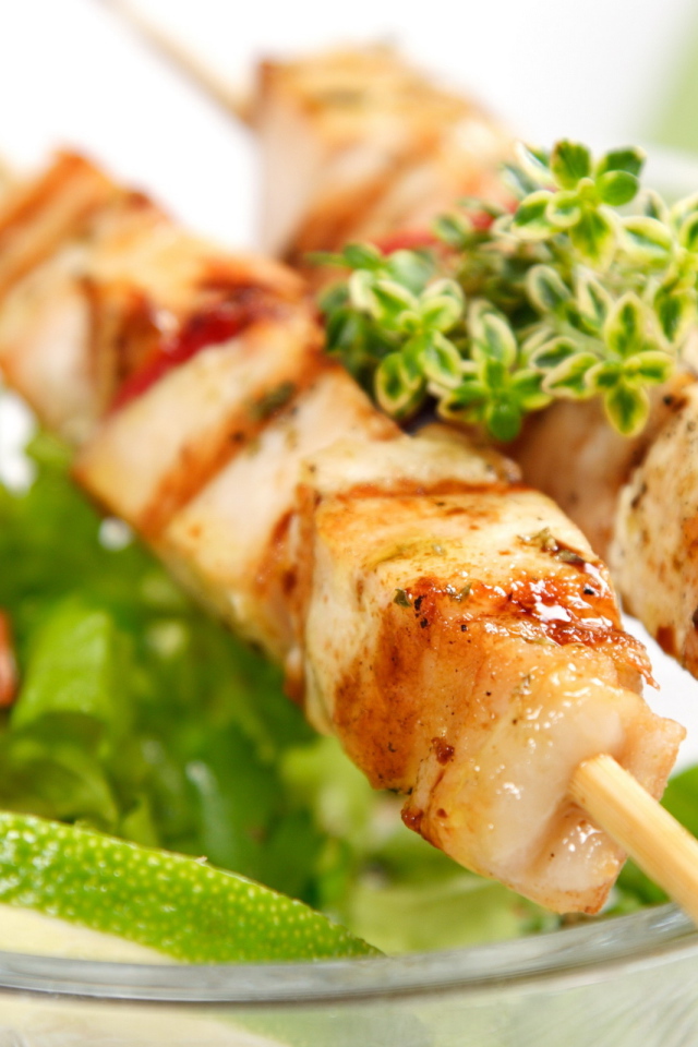 Шашлык на шпажках