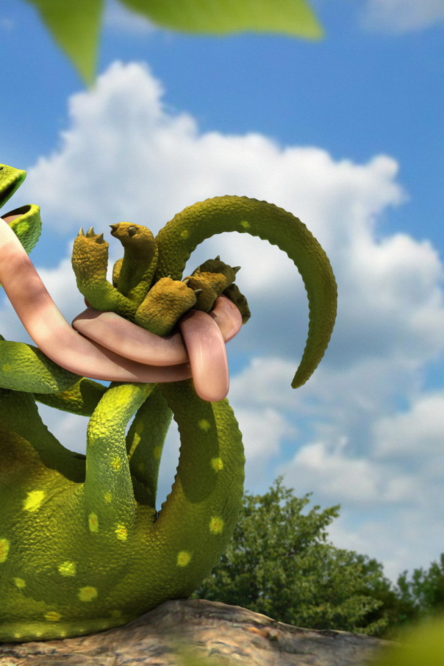 Хамелеон и муха