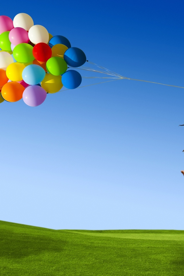 Девушка с воздушными шариками