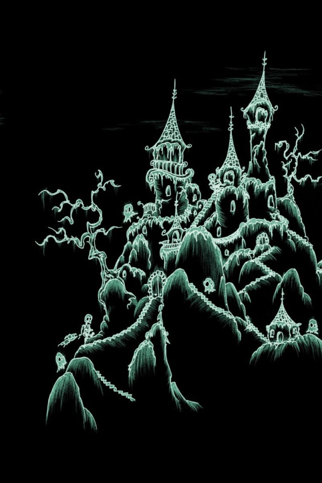 Замок на хэллоуин