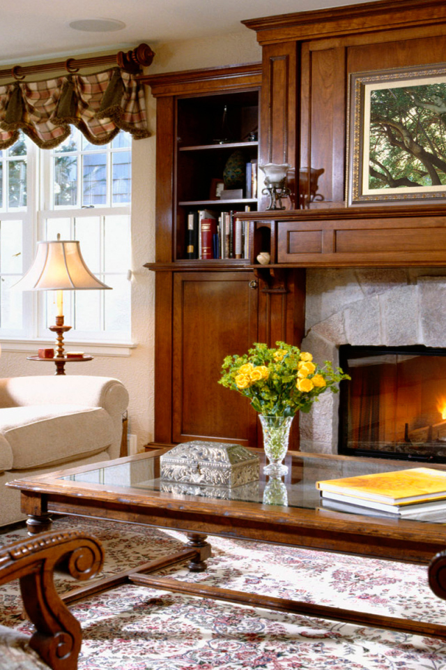 Комната с камином