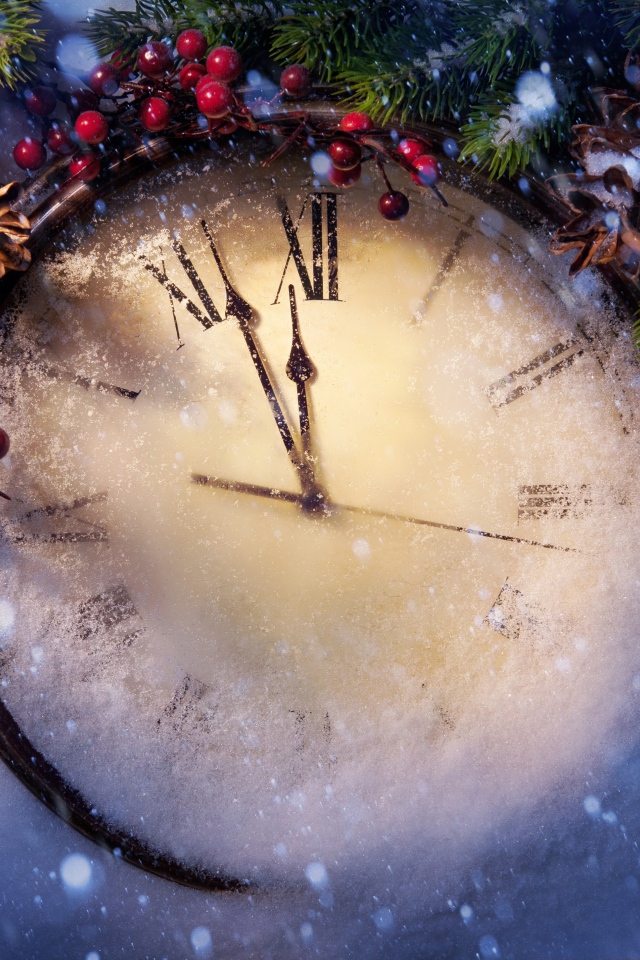 Часы в снегу