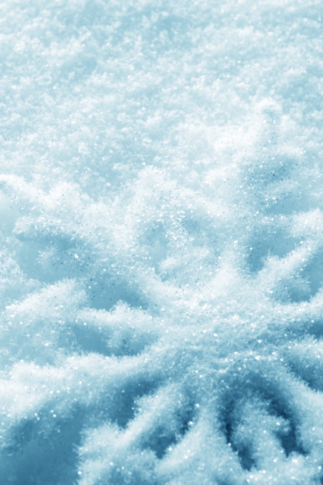 Силуэт снежинки