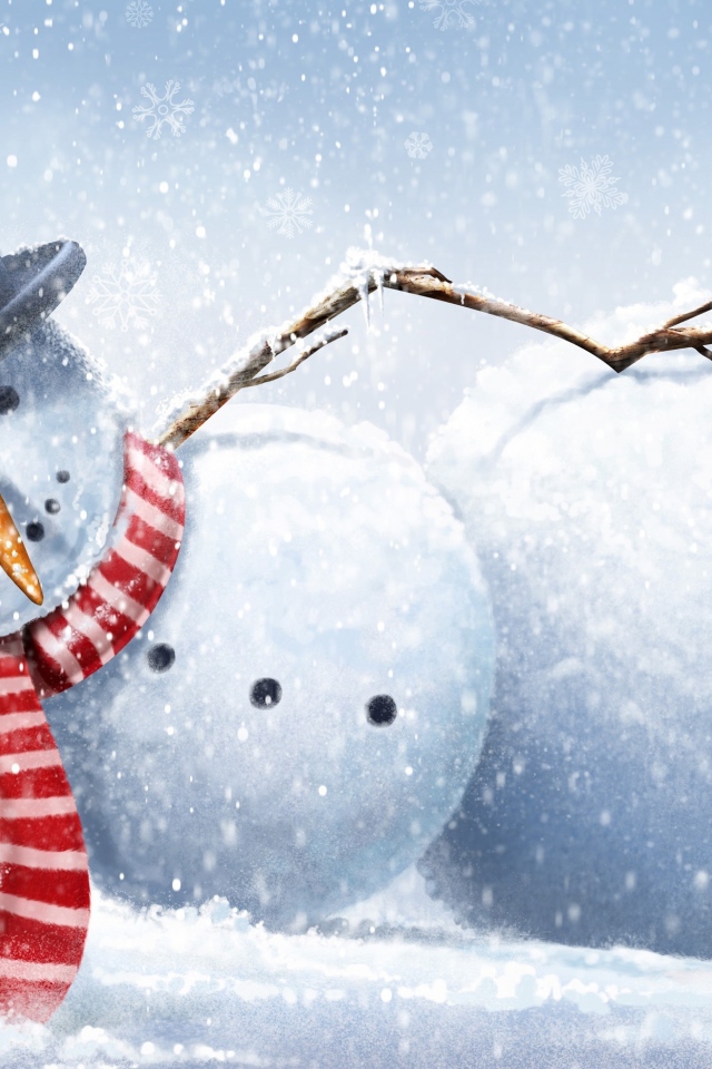 Снеговик на отдыхе