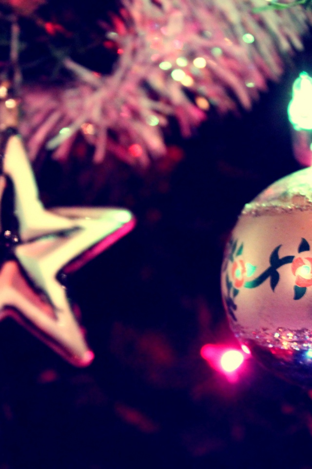 Звезда и шар для елки