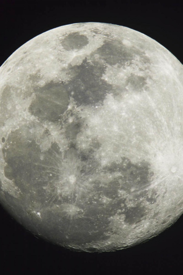 Полная Луна с Земли