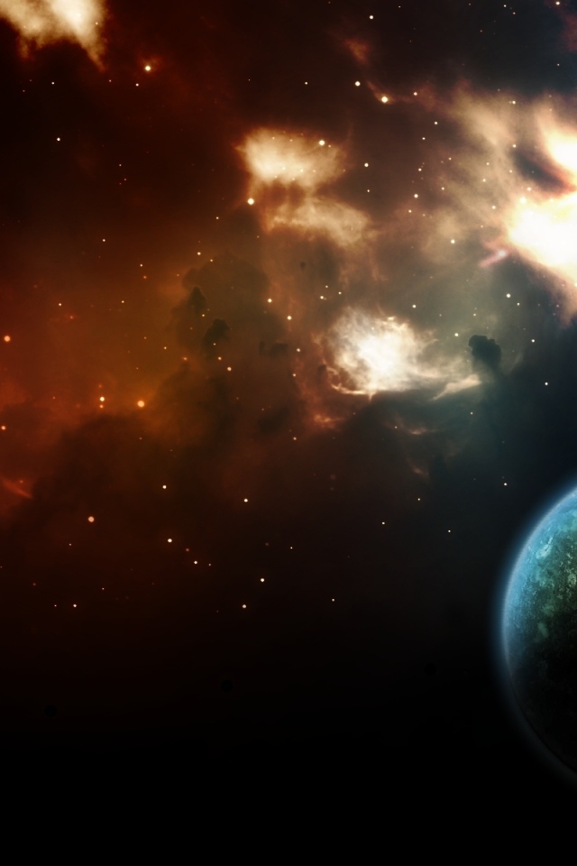 Туманность в космосе