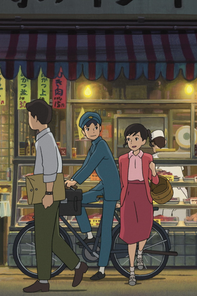 Аниме мультфильм Миядзаки, городская суета